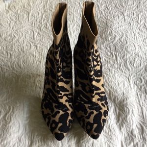 Animal print boots
